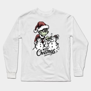 Festive Cartoon Delights: Elevate Your Holidays with Cheerful Animation and Whimsical Characters! Long Sleeve T-Shirt